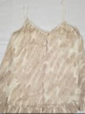 Vera Wang Champagne Satin Camisole with Delicate Straps